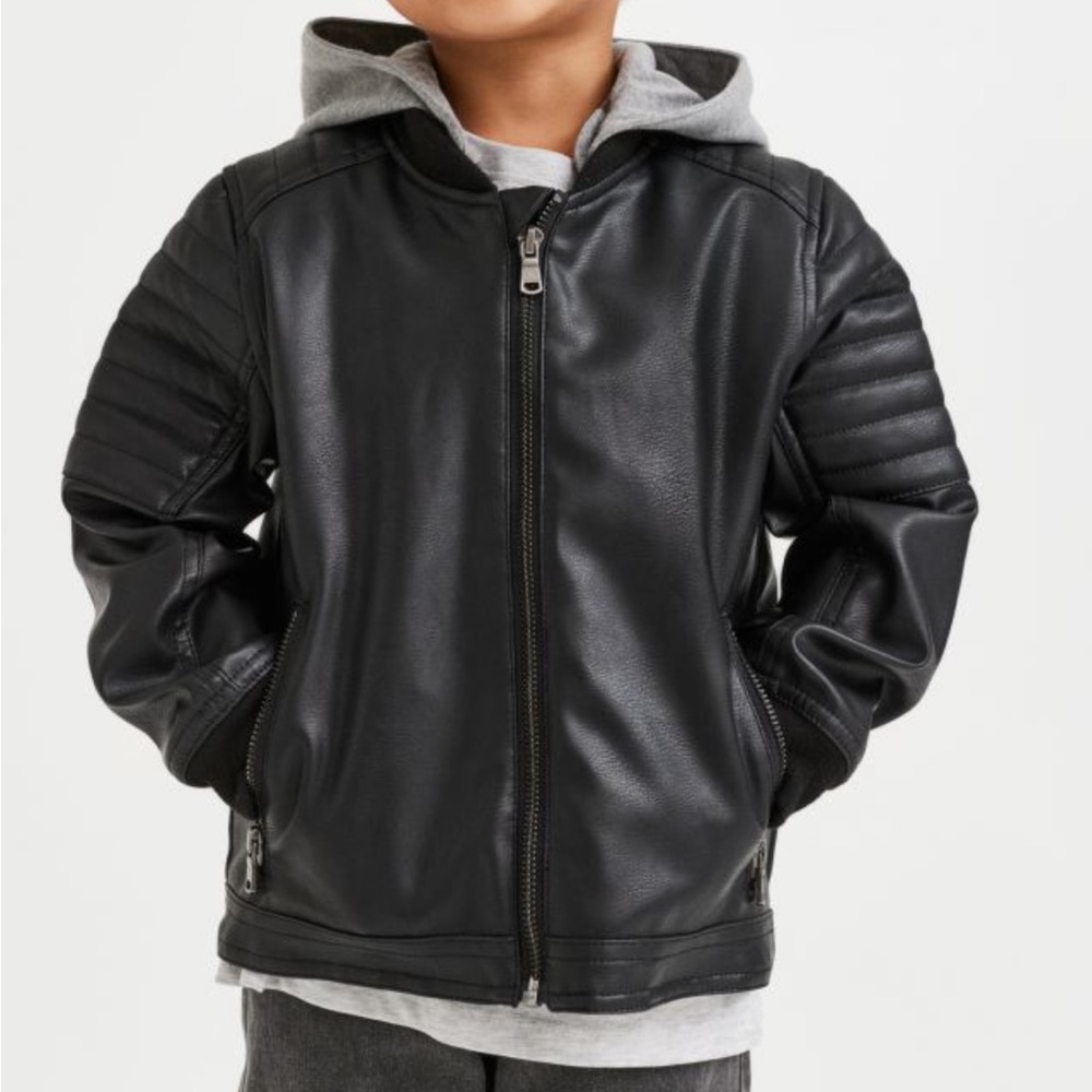 H&M Boys leather jacket